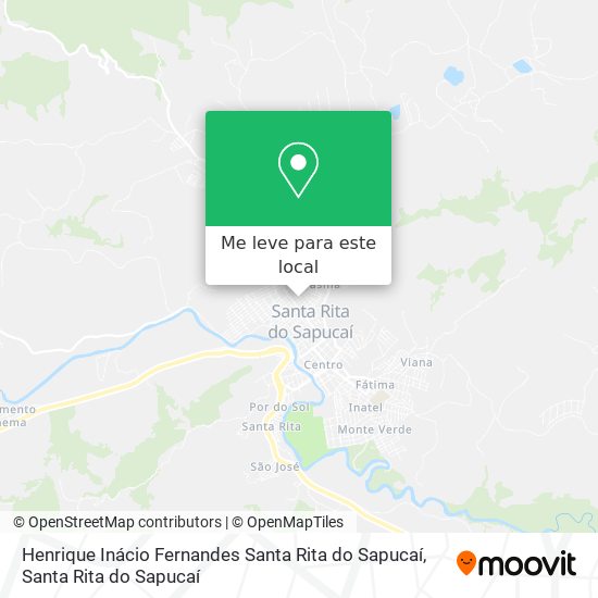 Henrique Inácio Fernandes Santa Rita do Sapucaí mapa