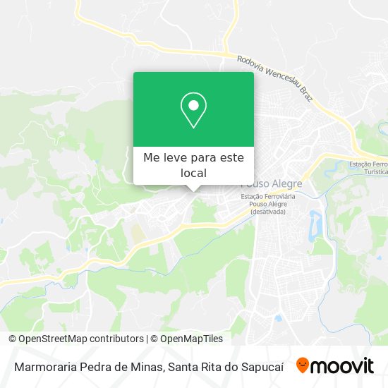 Marmoraria Pedra de Minas mapa