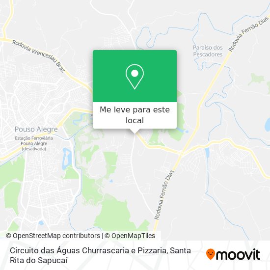 Circuito das Águas Churrascaria e Pizzaria mapa
