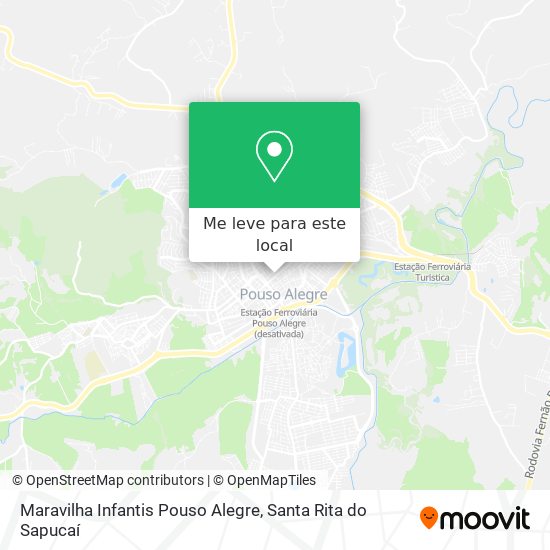 Maravilha Infantis Pouso Alegre mapa