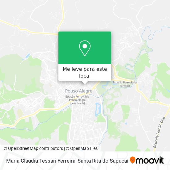 Maria Cláudia Tessari Ferreira mapa