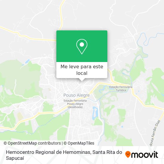 Hemocentro Regional de Hemominas mapa