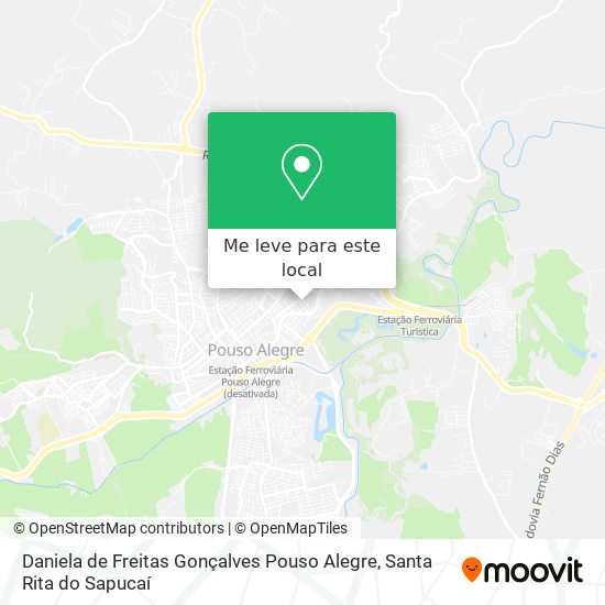 Daniela de Freitas Gonçalves Pouso Alegre mapa