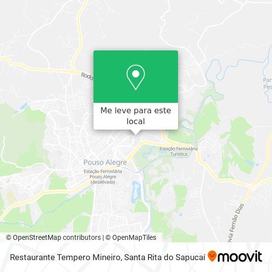 Restaurante Tempero Mineiro mapa