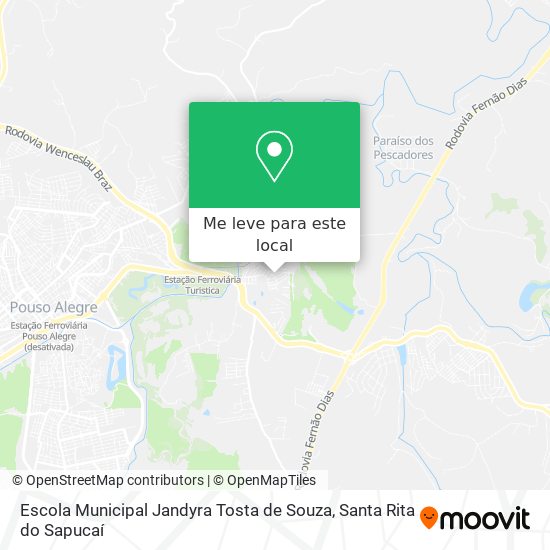 Escola Municipal Jandyra Tosta de Souza mapa