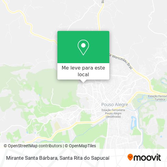 Mirante Santa Bárbara mapa