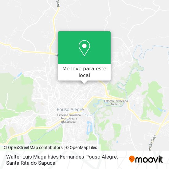 Walter Luís Magalhães Fernandes Pouso Alegre mapa