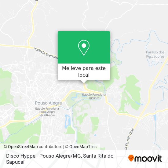 Disco Hyppe - Pouso Alegre/MG mapa