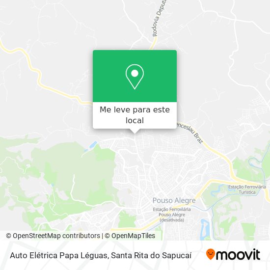 Auto Elétrica Papa Léguas mapa