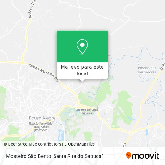 Mosteiro São Bento mapa