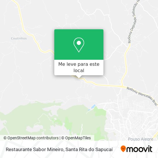 Restaurante Sabor Mineiro mapa