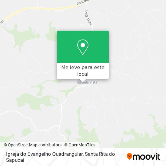 Igreja do Evangelho Quadrangular mapa