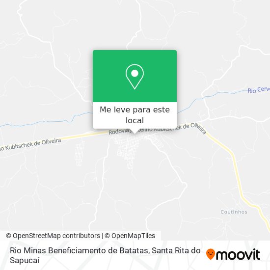 Rio Minas Beneficiamento de Batatas mapa