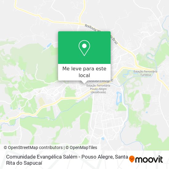 Comunidade Evangélica Salém - Pouso Alegre mapa