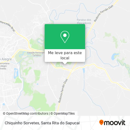 Chiquinho Sorvetes mapa