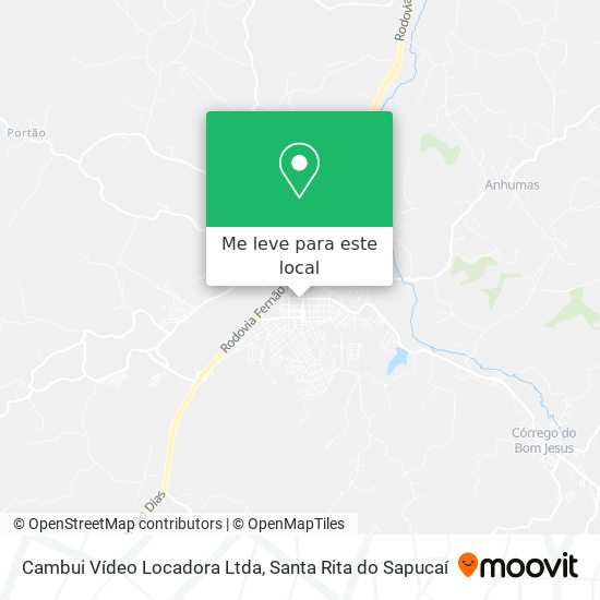 Cambui Vídeo Locadora Ltda mapa