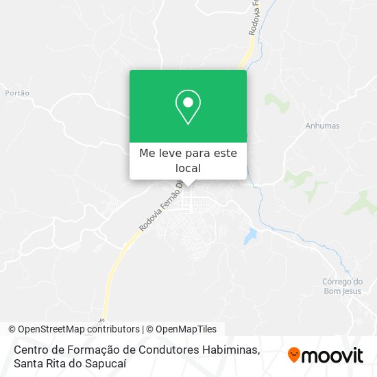 Centro de Formação de Condutores Habiminas mapa