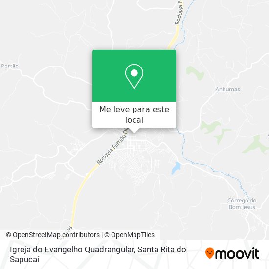 Igreja do Evangelho Quadrangular mapa