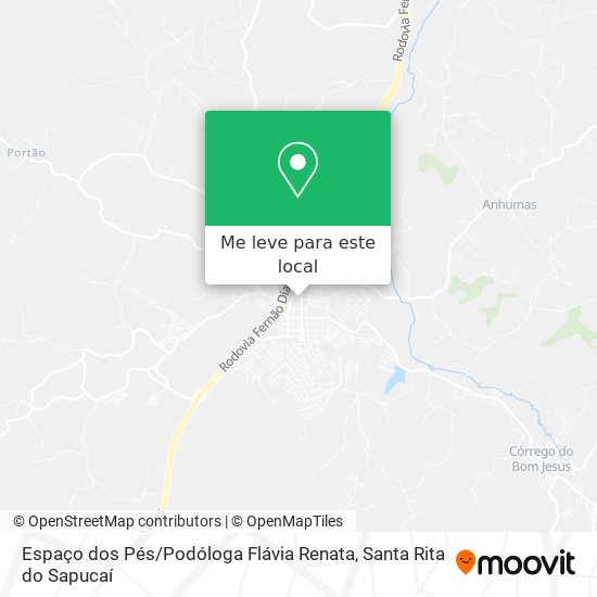 Espaço dos Pés / Podóloga Flávia Renata mapa