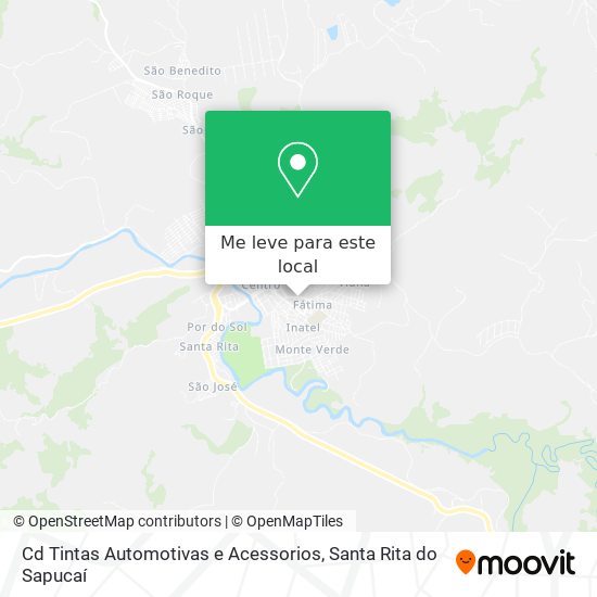 Cd Tintas Automotivas e Acessorios mapa