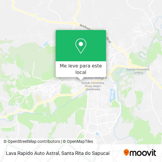 Lava Rapido Auto Astral mapa