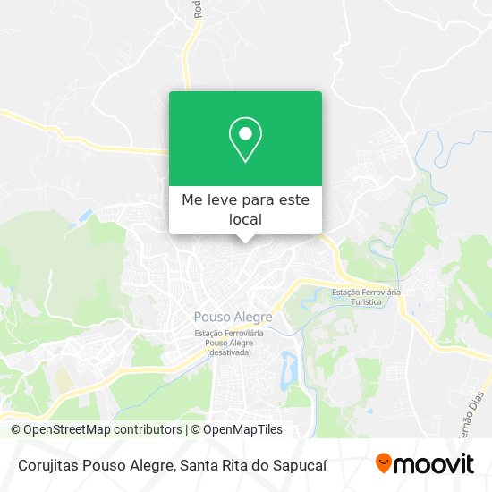 Corujitas Pouso Alegre mapa