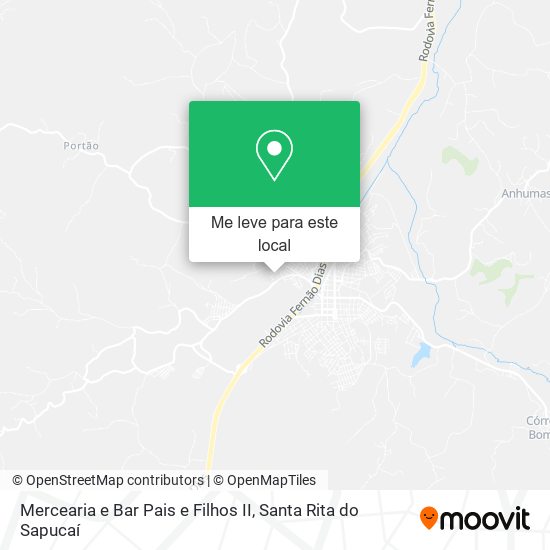 Mercearia e Bar Pais e Filhos II mapa