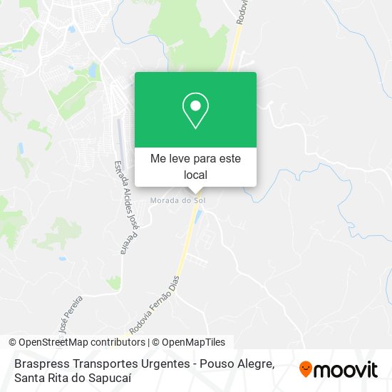 Braspress Transportes Urgentes - Pouso Alegre mapa