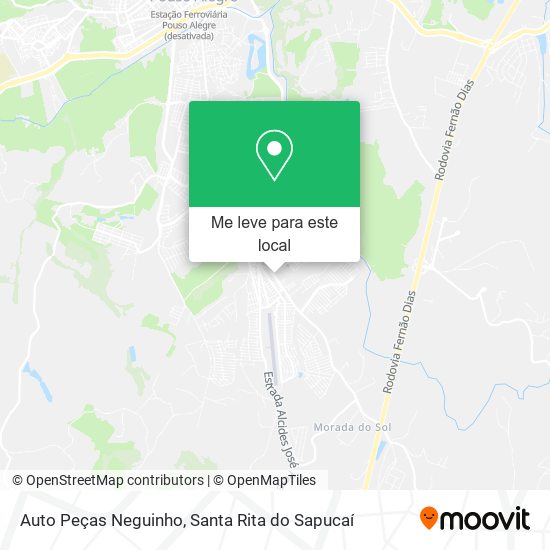 Auto Peças Neguinho mapa