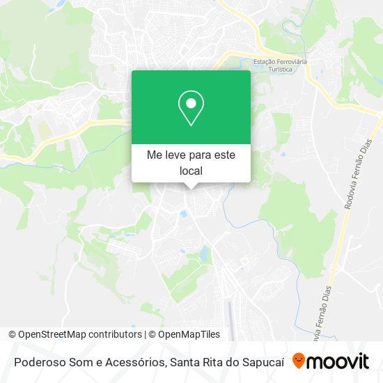 Poderoso Som e Acessórios mapa