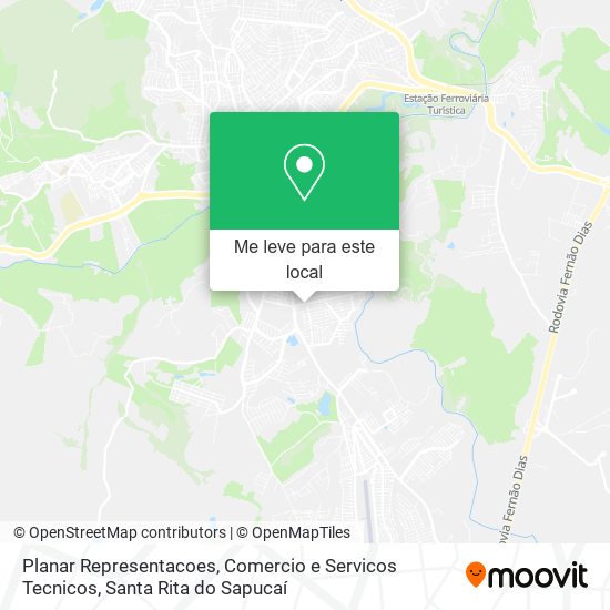 Planar Representacoes, Comercio e Servicos Tecnicos mapa