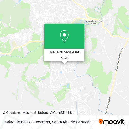 Salão de Beleza Encantos mapa