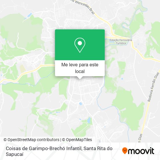 Coisas de Garimpo-Brechó Infantil mapa