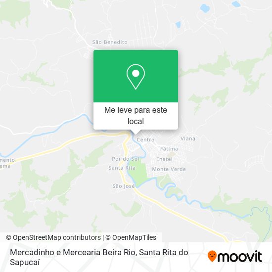 Mercadinho e Mercearia Beira Rio mapa
