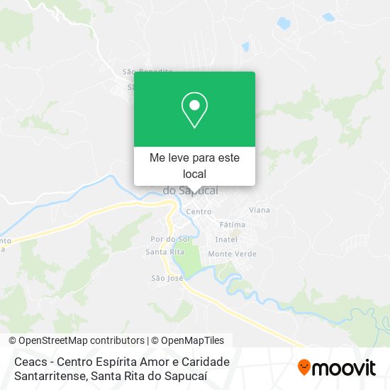 Ceacs - Centro Espírita Amor e Caridade Santarritense mapa