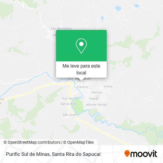 Purific Sul de Minas mapa