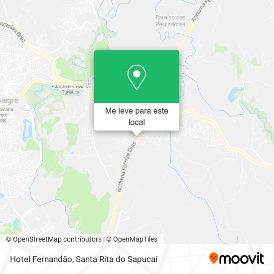 Hotel Fernandão mapa