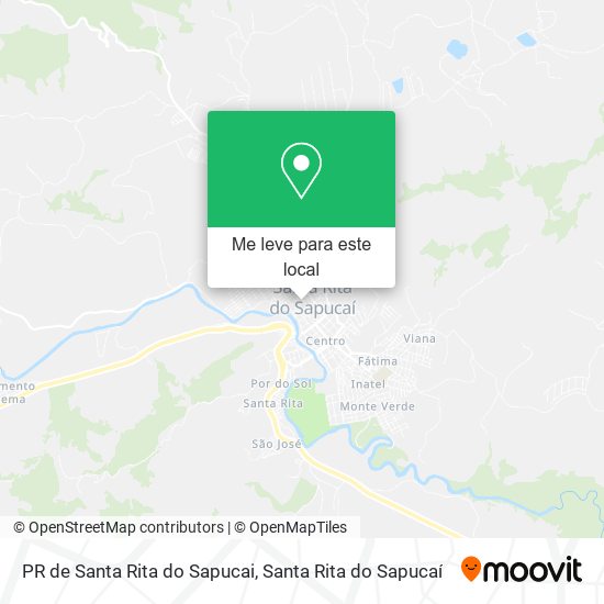 PR de Santa Rita do Sapucai mapa