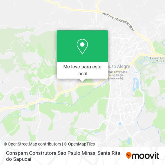 Conspam Construtora Sao Paulo Minas mapa