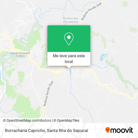 Borracharia Capricho mapa