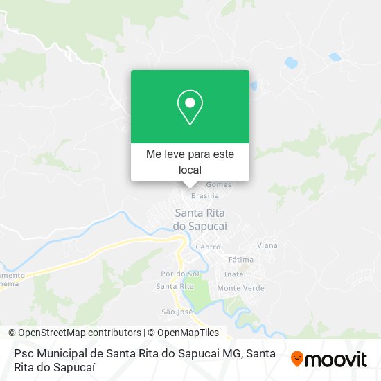 Psc Municipal de Santa Rita do Sapucai MG mapa