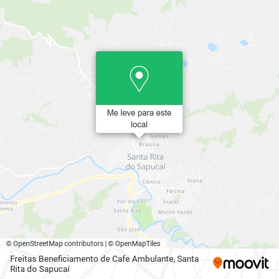 Freitas Beneficiamento de Cafe Ambulante mapa