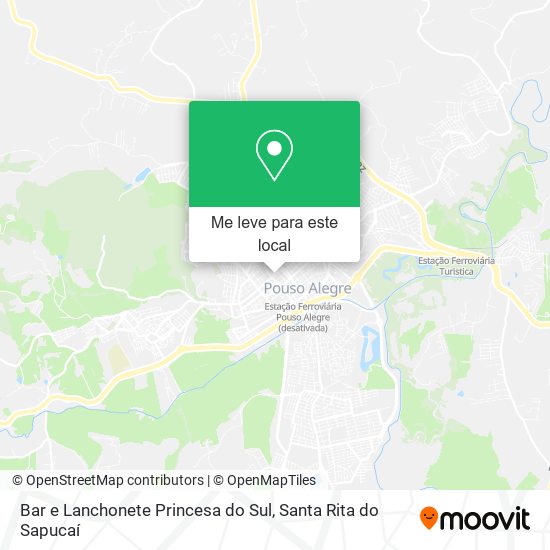 Bar e Lanchonete Princesa do Sul mapa