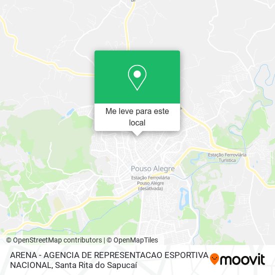 ARENA - AGENCIA DE REPRESENTACAO ESPORTIVA NACIONAL mapa
