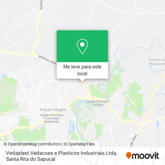 Vedaplast Vedacoes e Plasticos Industriais Ltda mapa