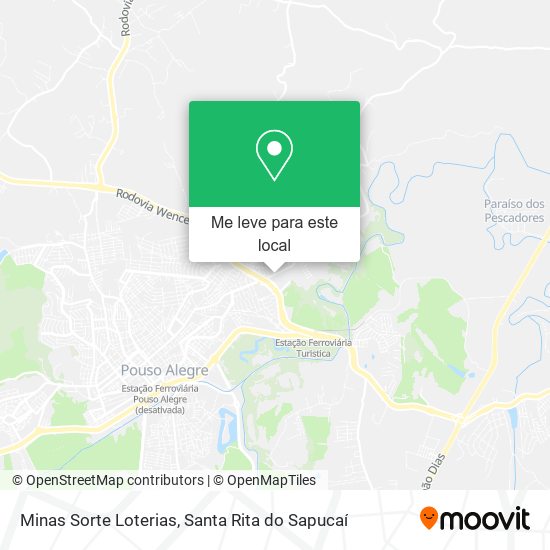 Minas Sorte Loterias mapa