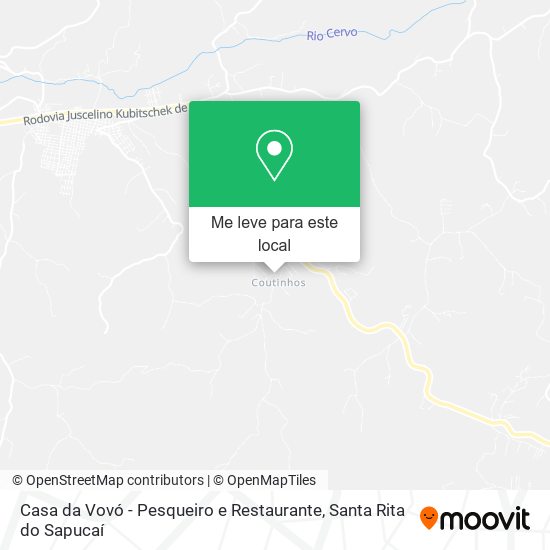 Casa da Vovó - Pesqueiro e Restaurante mapa
