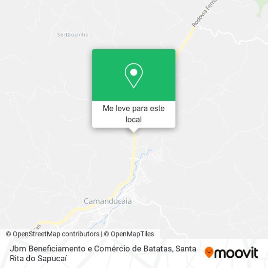 Jbm Beneficiamento e Comércio de Batatas mapa