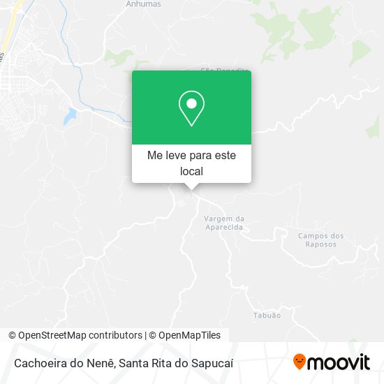 Cachoeira do Nenê mapa