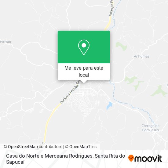 Casa do Norte e Mercearia Rodrigues mapa